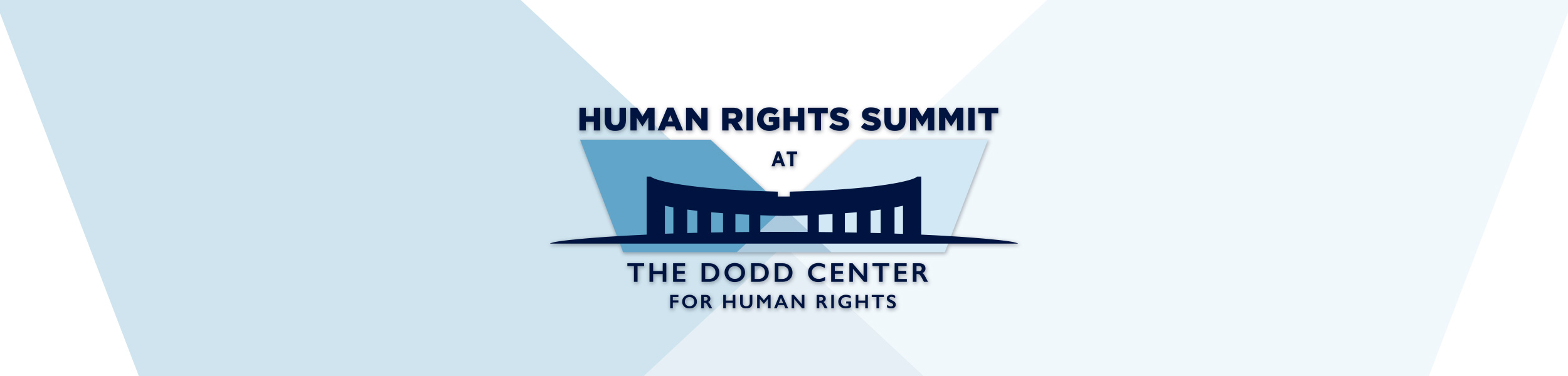 Human Rights Summit logo with illustration of Dodd Center